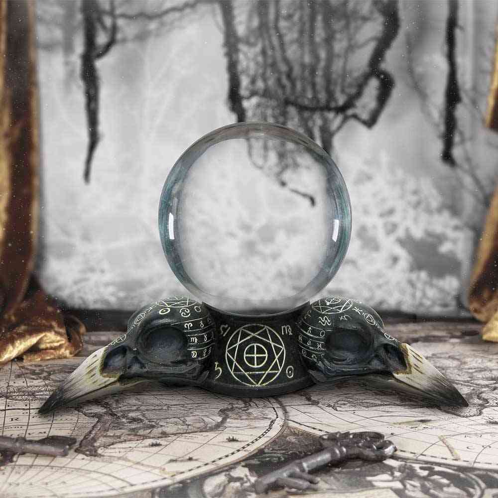Nemesis Now - Future of the Raven and Holder 15cm Boule de cristal - Multicolore